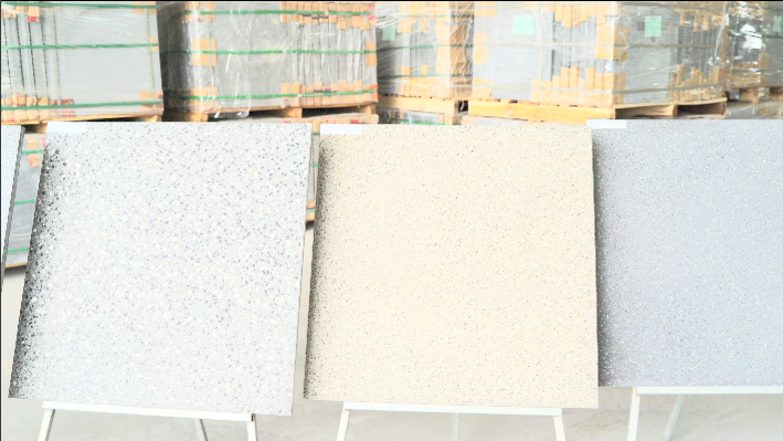 Sản phẩm gạch Terrazzo nội thất từ dây chuyền máy ép gạch Terrazzo Pegasus T6